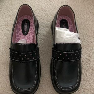 Girls Black Loafers